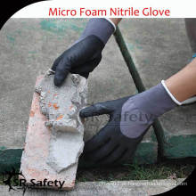 SRSAFETY 15G nylon revestido com nitrilo de nitrilo Luvas de construção em jiangsu